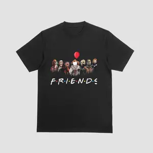 Friends Horror Parody Shirt Slasher Icons Funny Graphic T-Shirt