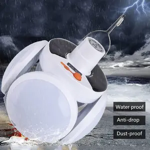 Folding Solar Camping Lights Outdoor Waterproof Portable Hanging Lantern Remote Control Tent Lamp USB 4000mah Battery Rechargeable Foldable for Home Indoor Emergency Power Outage Cuts Gathering Water Proof Anti-drop Dust-proof