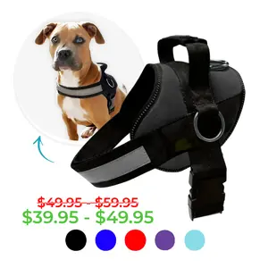 Joyride Harness Basic Essential Dog Harness 1.0+ Solid Colors No-Pull Technology Adjustable Straps Reflective Strips for Comfort and Safety