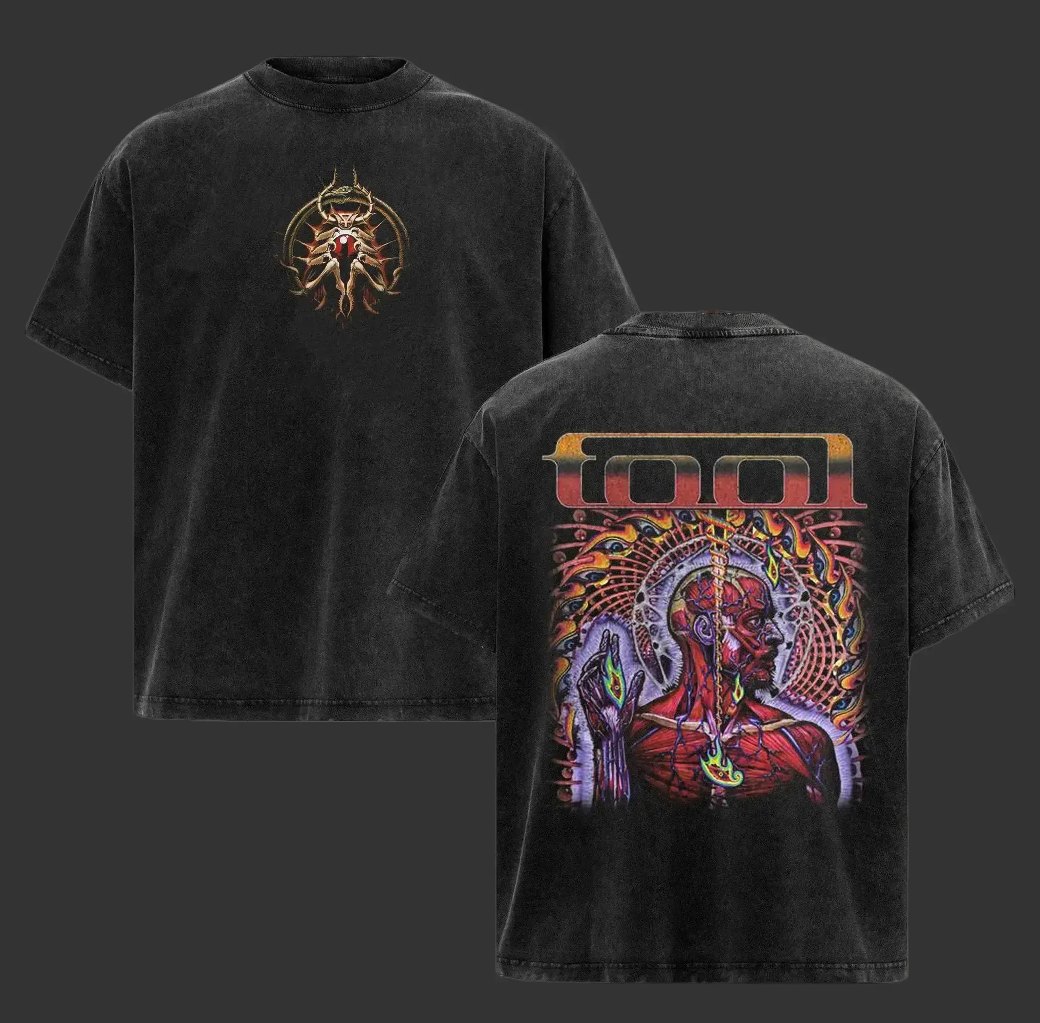 TOOL Lateralus 25th Anniversary Ænima Fear Inoculum 10,000 Days Undertow Progressive Metal Band T Shirt Vintage Washed Comfort Colors Heavy Cotton Oversized Grunge Music Merch Streetwear Unisex Retro Concert Tee Daily Wear Gift for Rock Fans