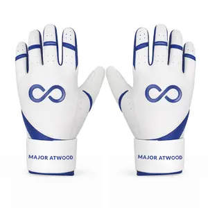Original Series – Navy & White Long Cuff Pro (100% 0.9mm AAA-Grade African Goat® Leather)