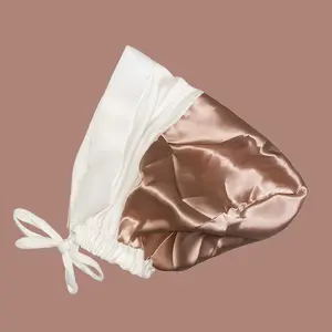 The Satin Grip Cap – White | Non-Slip Hijab Undercap with Silicone Grip & Tie-Back by Get A Grip