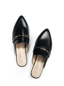 Women's Fashionable Pointed Toe Mule Flat Slip-on Shoes, Casual Comfortable Mules Shoes for Daily Wear, Lightweight Breathable Shoes for Women & Girls