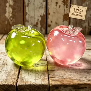 Apple Shaped Squishy Fidget Toy, Moldable Slow Rebound Toy Filled with Maltose Texture, Ultra Soft Squeeze Stress Relief & Decompression Plaything, High Playability Sensory Toy for Kids Teens Adults, Cute Novelty Gift, Toys & Hobbies Category