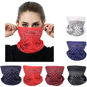 Face Mask Multi Bandana Neck Gaiter Seamless  Headband Outdoor Face Scarf for Dust Wind and UV Resistance