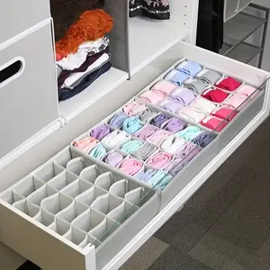 Foldable Drawer Organizer Box Set, Space Saving for Socks, Belts, Underwear, Home Closet Storage, Simple Home Organization, Closet Storage System
