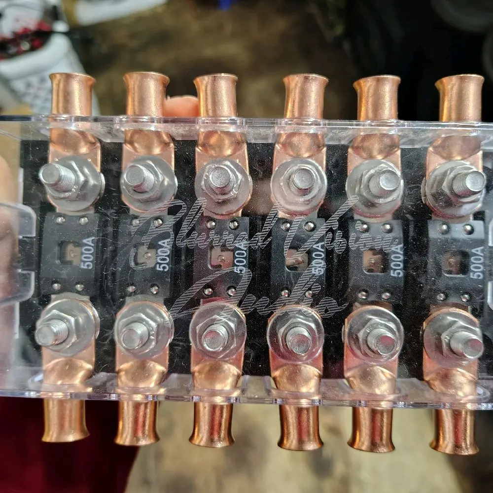 Blurred Vision Audio BV-6Mega Fuse Holder, Fuses & Lugs (Loaded)