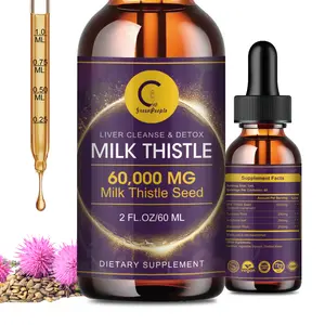 Milk Thistle Liquid for Liver Cleanse Detox & Repair with Dandelion Root, Artichoke & Turmeric for Liver Support and Immune Health Vitamin Healthcare