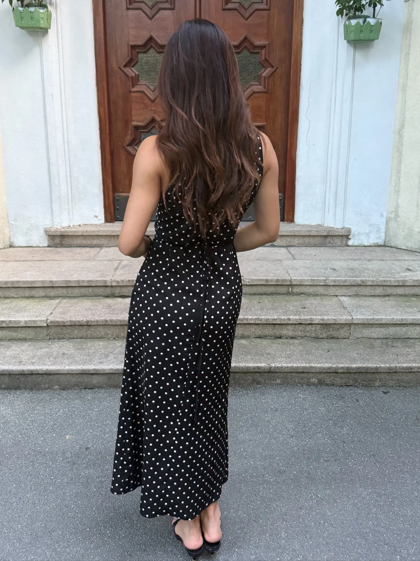 Women Polka Dot Wrap Midi Dress V Neck Sleeveless Spaghetti Strap Elegant Classy Flattering Slim Fit Summer Dress Vintage French Style Casual Wear Satin Dress for Party Date Vacation Outfits - TikTok Women Polka Dot Wrap Midi Dress V Neck Sleeveless Spaghetti Strap Elegant Classy Flattering Slim Fit Summer Dress Vintage French Style Casual Wear Satin Dress for Party Date Vacation Outfits - TikTok