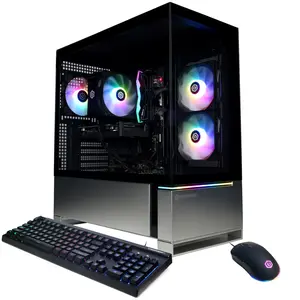 CyberPowerPC GMAI4000CPGV2 Gaming Desktop PC, AMD Ryzen 7 8700F, 16GB DDR5, GeForce RTX 5060 8GB, 1TB PCIe 4.0 NVMe SSD, WiFi/BT, RGB Gaming Keyboard/Mouse & Windows 11 Home