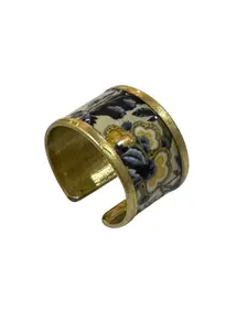 Floral Cigar Band RIng