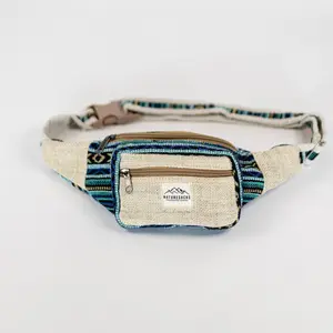Sky Blue Hemp Fannypack