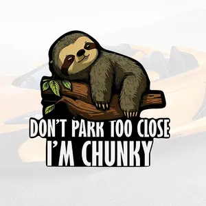 Cartoon Sloth Pattern Car Sticker, Cute Car Decal, Car Exterior Decoration Accessories for Car Window, Truck, Van, Motorcycle, Car Decorations, Decals Sticker, Windshield Sticker, Vinyl Waterproof Decals, Sticker for Cars, Vehicle Exterior Decoration