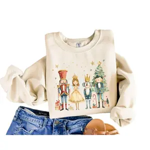 Nutcracker Sweatshirt Cute Christmas Gift Nutcracker Ballet Sweater Cute Christmas Shirt Pink Christmas Crewneck