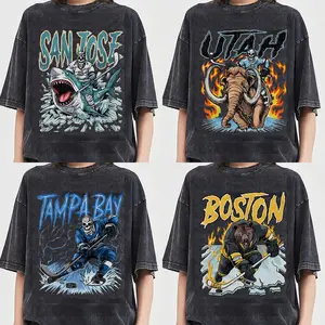 Comfort Color All 32 Teams Ice Hockey Skull Vintage Shirt T-Shirt Pepper Classic 90s All Team Ice Hockey T-Shirt, Cowboy T-Shirt, Ice Hockey Game Day Shirt, Team Unisex Shirt Gift Ice Hockey FanTailgating & Team Pride Men's Wear Top