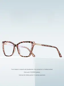 Mira Women's Cat Eye Blue Light Blocking Glasses, Cute Style, Tr Material, Spring Hinges, All Seasons, Fashionable Daily Wear, Student Eyewear 2242