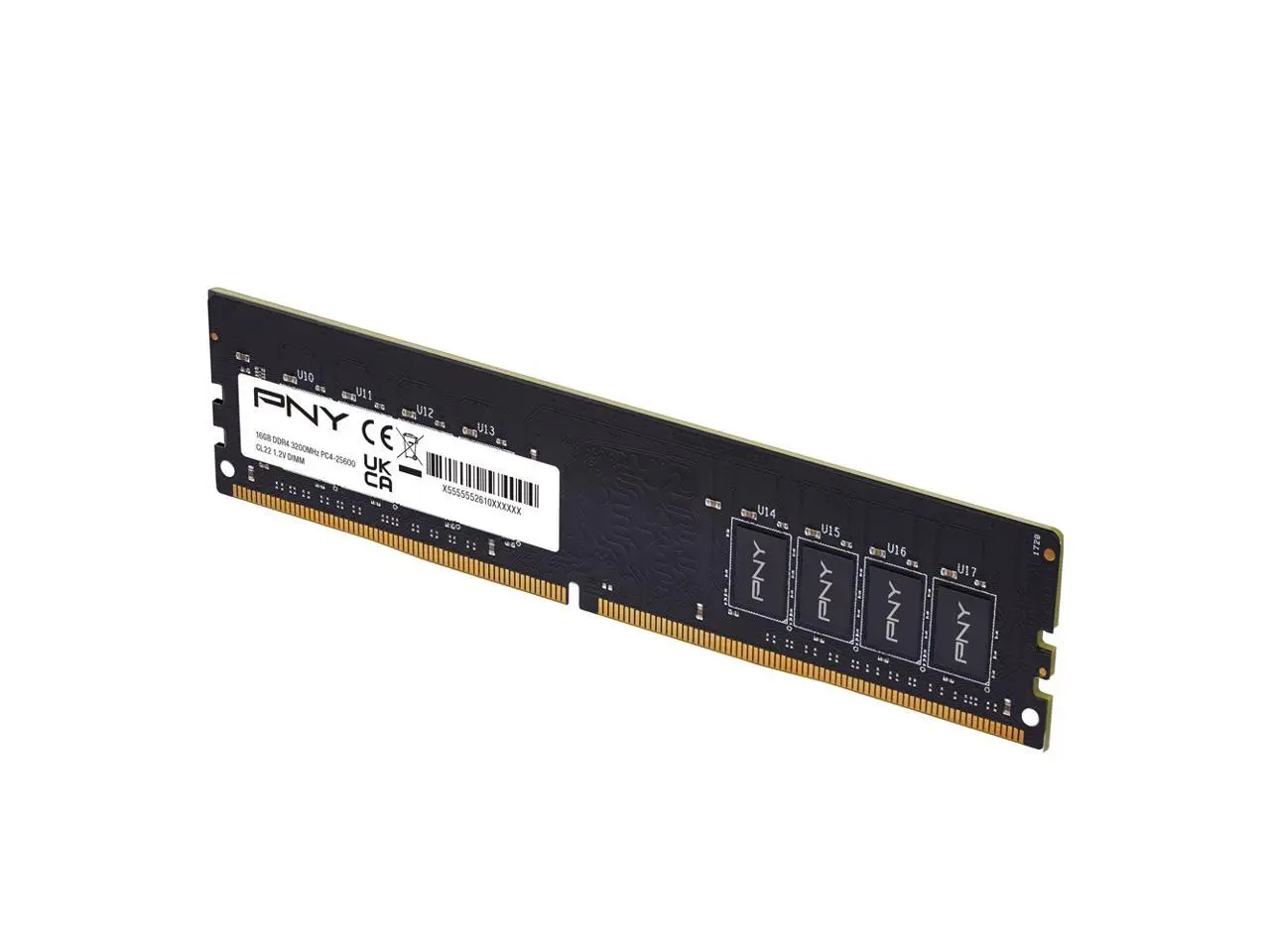 PNY 16GB (1 x 16GB) 288-Pin PC RAM DDR4 3200 (PC4 25600) Desktop Memory Model MD16GSD43200-TB