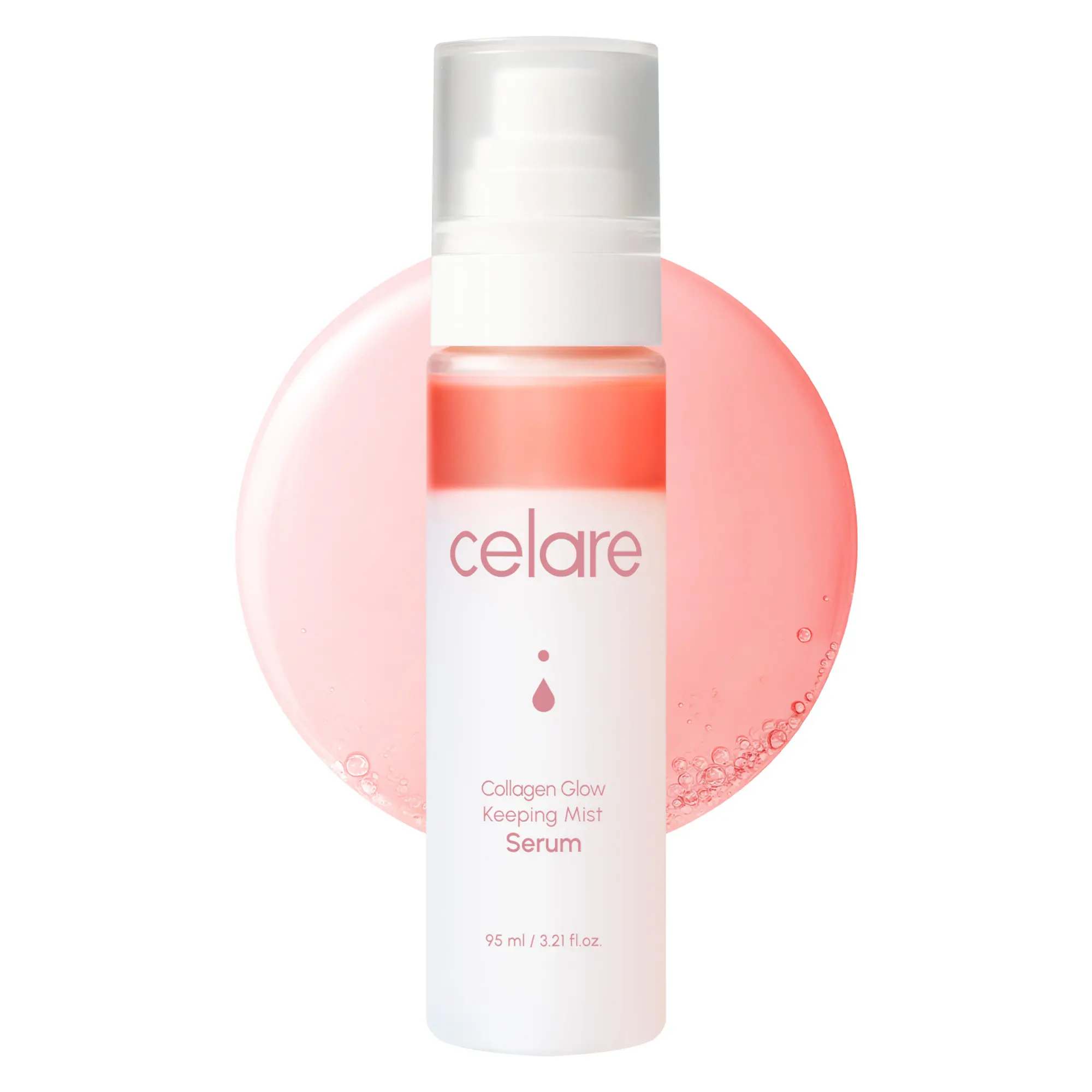 Celare Collagen Glow Keeping Mist Serum | Ultra-Fine Radiant & Firming Mist | 7 Collagens + Milk-Derived Exosomes | Long-Lasting Hydration & Glow | K-Beauty | Fragrance & Color-Free | 3.38 fl. oz.