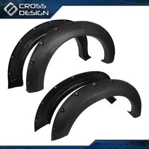 CROSSDESIGN Bolt-On Pocket Rivet Fender Flares Fit For 04-08 F150 07-08 Mark LT Styleside