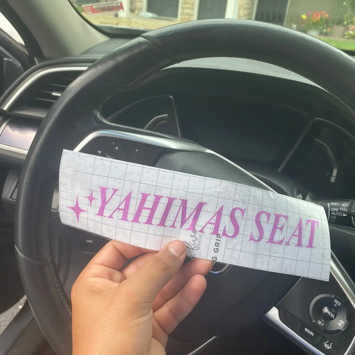 Custom Passenger Name Car Decal