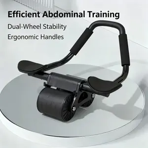 Automatic Rebound Ab Roller with Elbow Support - Core Training Equipment for Plank Support & Abdominal Exercises Fitness Wheel foam roller ab roller ab roller wheel glutes trainer