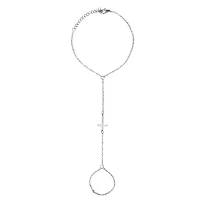OIDEA Women's Adjustable Stainless Steel Cross Charm Bracelet - Christian Gift with Cross Charms, Elegant Design, Modern Aesthetics, Religious Symbolism, Fashion Costume Jewelry Hand Chain,summerwins