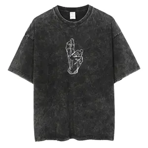 Strongest in JJK Oversized Vintage T-shirts V1, Acid Wash Shirt,Anime Clothing, Gif for men, Y2K shirts