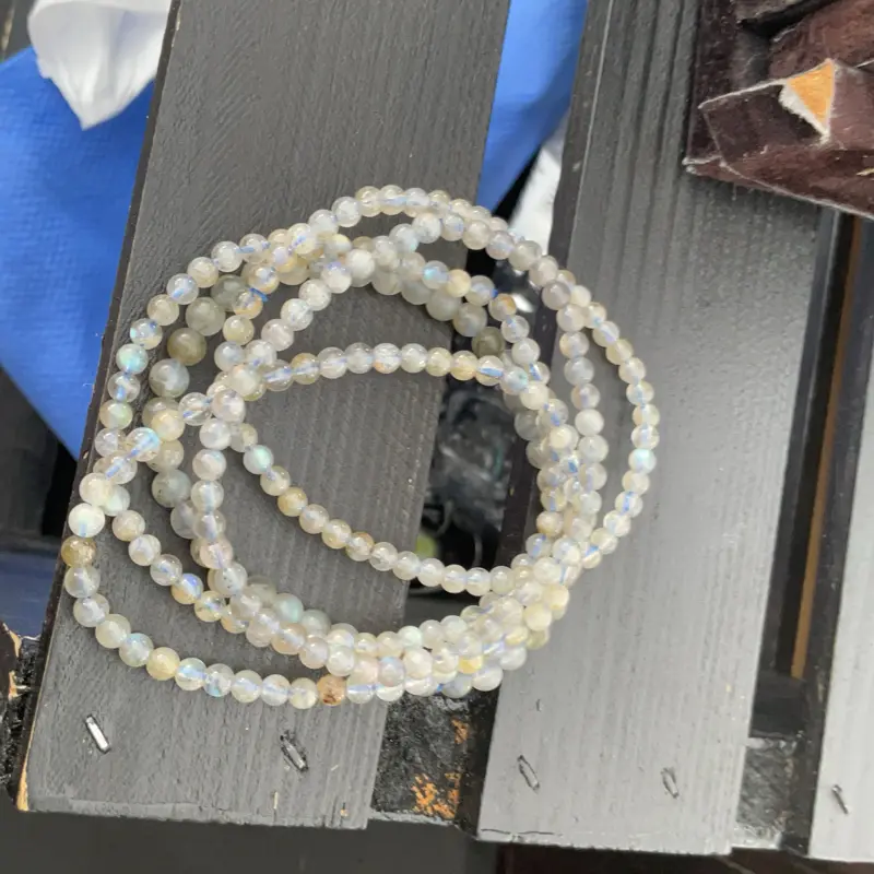 Labradorite Bracelet, 2-4mm Bead Size