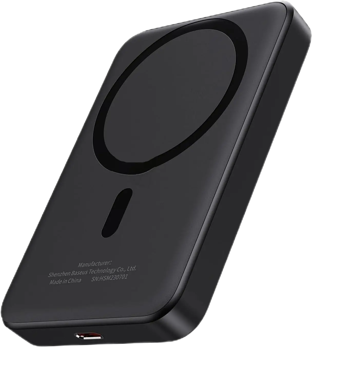 Magnetic Wireless Power Bank 5000mAh - Portable Charger with Type-C Cable, Fast Charging, and Lighting Input for iPhone 16/15/14/13/12 Series - Charge