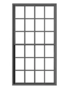 Tichy Train Group 2090 12 Over 12 Double-Hung Masonry Window with Precut Glazing -- 48 x 96" pkg(4), O Scale