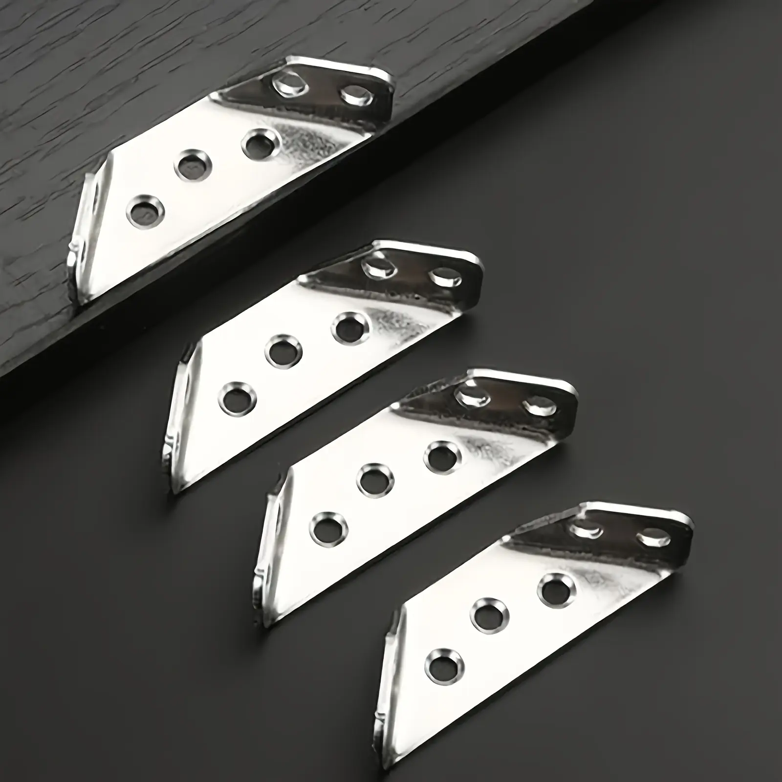 30 Heavy-Duty 304 Stainless Steel Angle Braces - Strong Fixing for Cabinets & Shelves