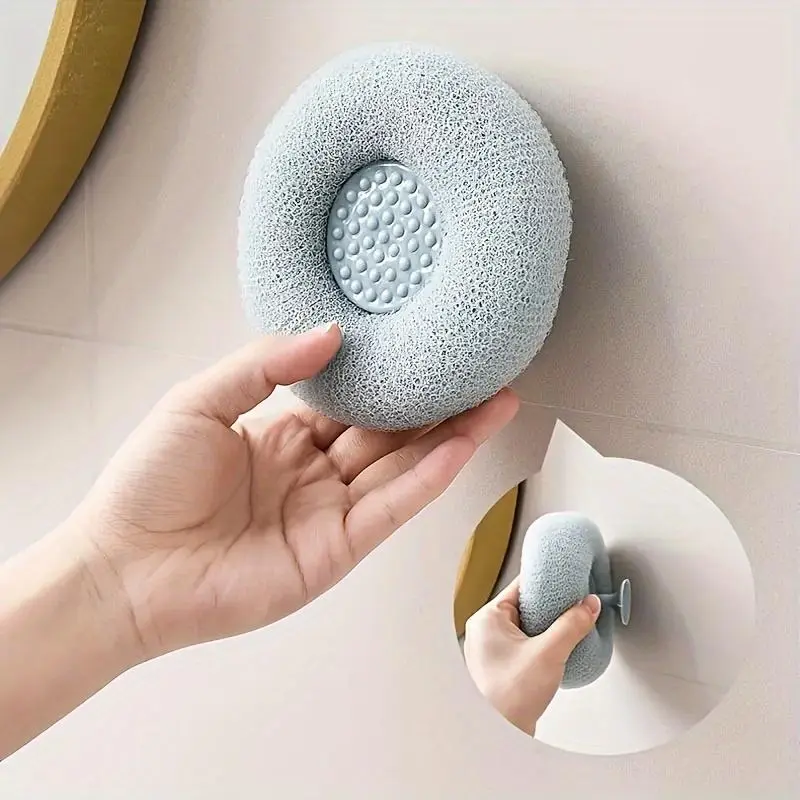 2pcs Bath Bomb, Bath Brush, Bath Towel, Bath Rub, Back Rub, Mud Bath Brush, Massage Bath Ball with Suction Cup, Bath Sponge Ball, Flower Bath Ball, Body Cleaning Brush