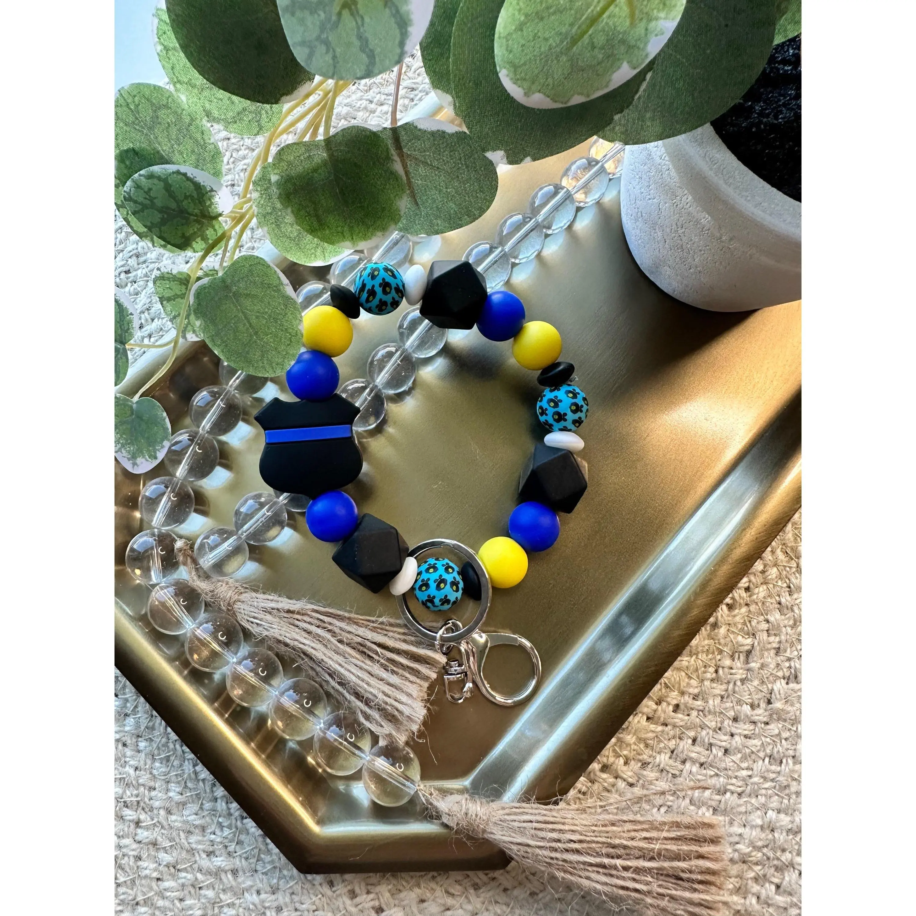 Police Keychain Bracelet