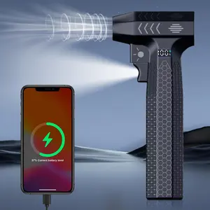 Portable Handheld Air Blower, Rechargeable High-speed Airflow Fan, Multifunctional Cooling Fan for Dust Removal, Snow Blowing, Hair Blowing