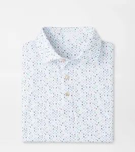 Abbott Performance Jersey Polo Golf Shirt Master Golf 2026 Blue Patterned Design Comfortable Fit for Casual & Competitive Play