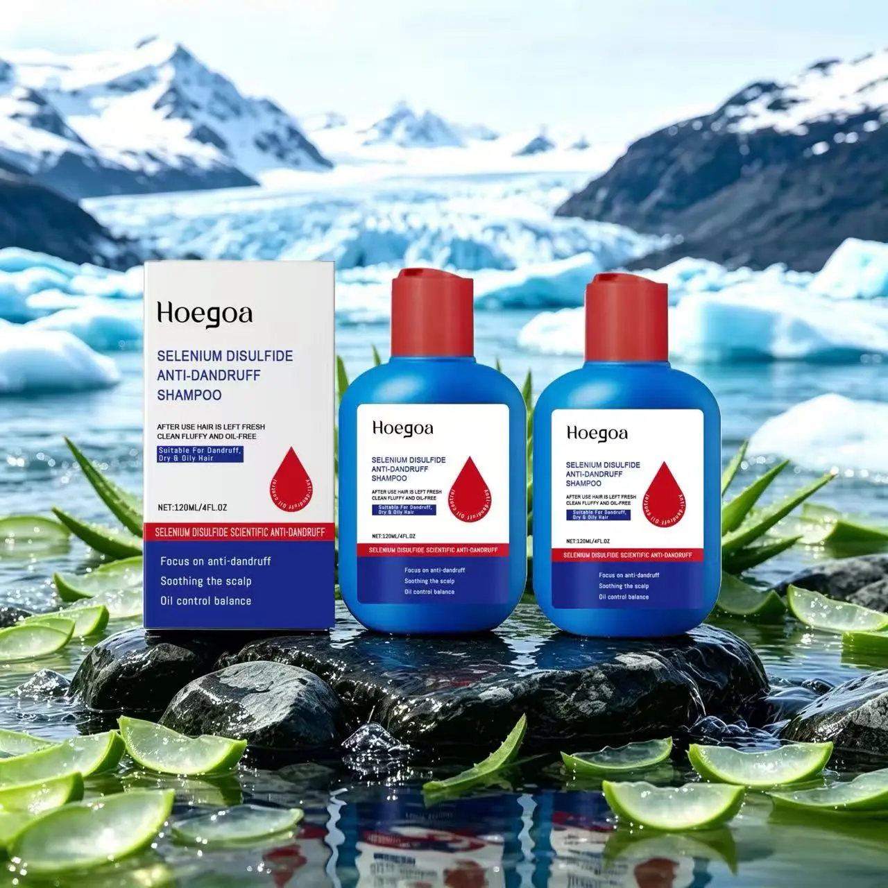 【3 bottles 120 ml × 3】Selenium Disulfide Hair Care Shampoo – suitable for anti-dandruff, itch relief, oil control, and a fresh scalp-cleansing shampoo; unisex; gentle, comfortable cleansing and conditioning hair product