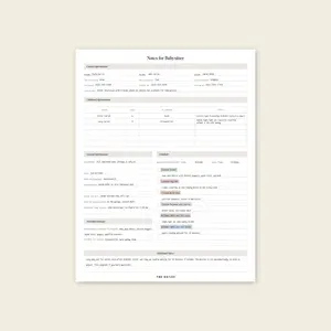 Babysitter Notepad