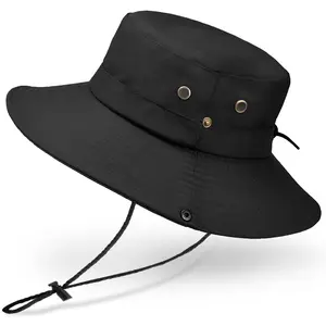 UPF 50+ Sun Split yard Hat for Men & Women - Breathable Wide Brim UV Protection Hat with Adjustable Cord for Outdoor Sports, fishing cap