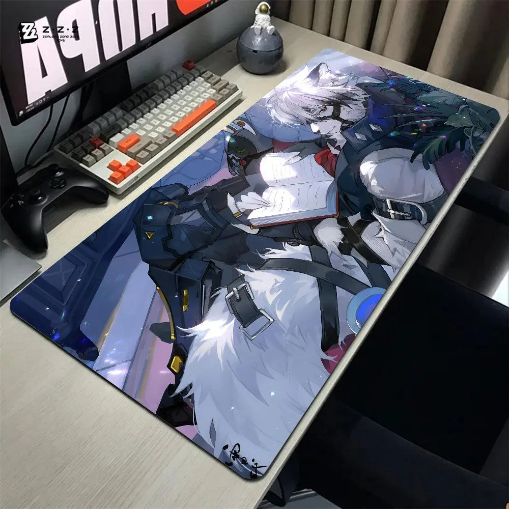 Zenless Zone Zero Von Lycaon Mousepad Large Gaming Mouse Pad, Thick Computer Keyboard Desk Mat, perfect gift mouse pad, desk decoration