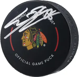 Connor Bedard Chicago Blackhawks Autographed Official Game Puck - Fanatics Authentic Certified
