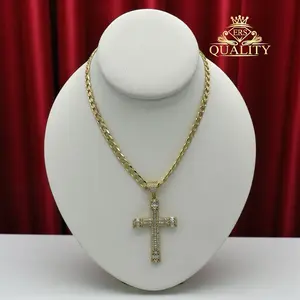 N10 Cross Necklace - Gold Plated 14k