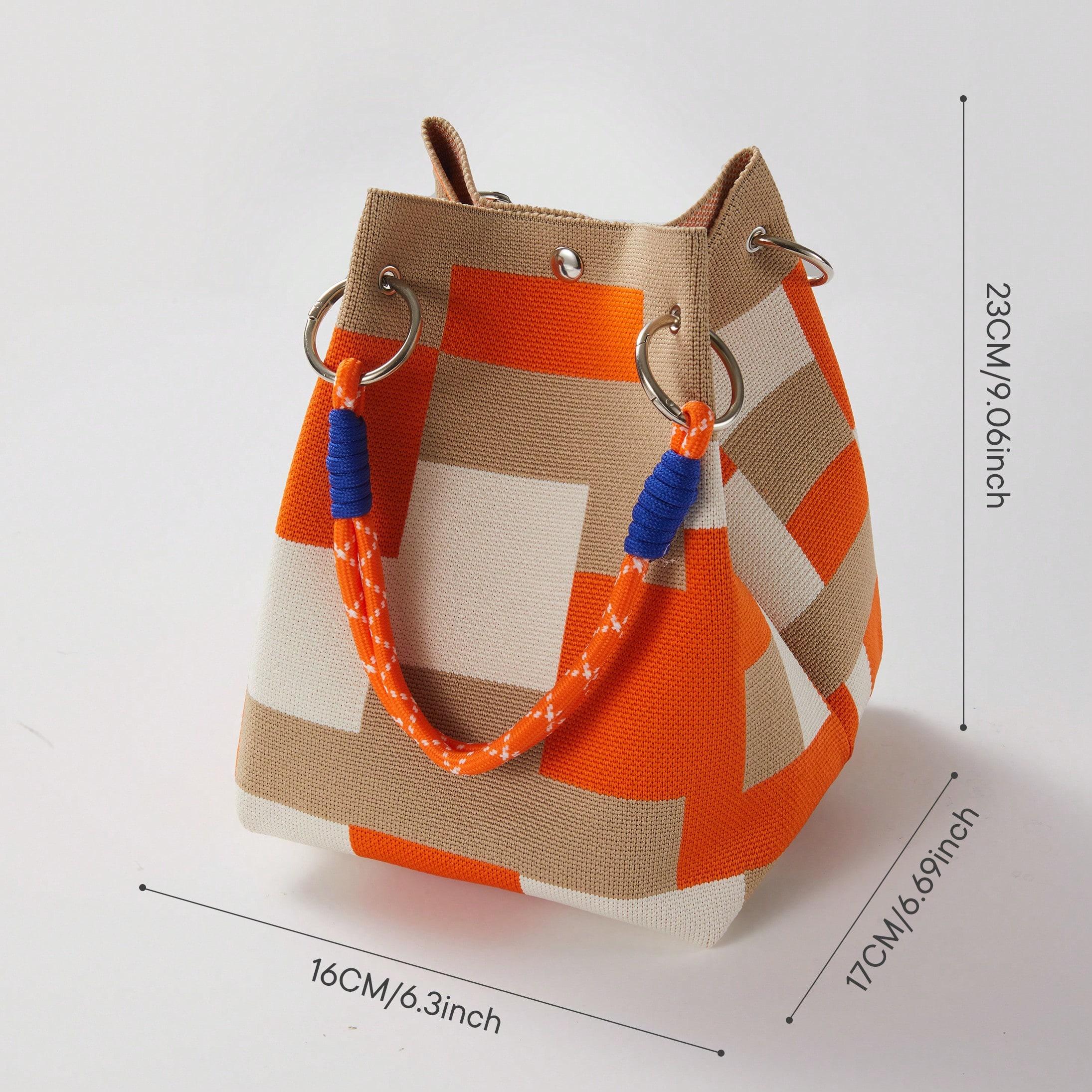 New Fashionable Women's Handbag - Multi-functional Mini Tote with Secure Snap Closure, Small Capacity, Suitable for Travel, Outdoor, Commuting, and Daily Use, Featuring Durable Handles and Stylish Accessories