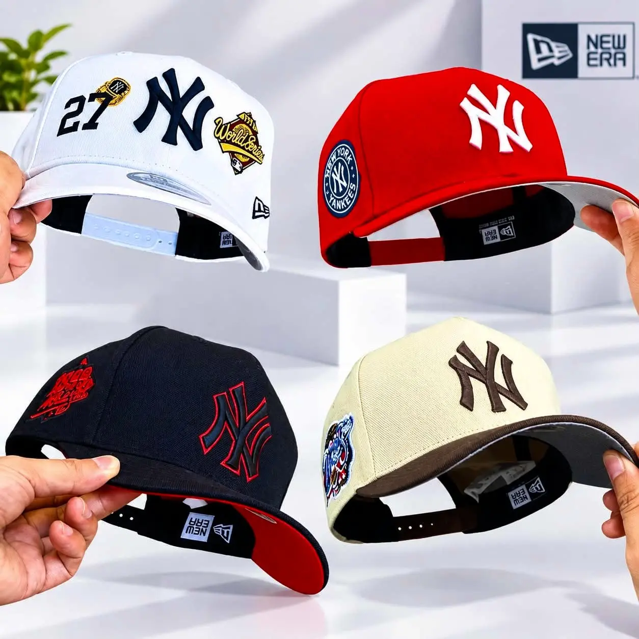 New Era MLB NY Yankees LA Dodgers Classic Team Baseball Hat – Premium 9FORTY 59FIFTY Adjustable Snapback Cap, Curved Brim, Embroidered Logo Graphics, Heritage Streetwear Design, Casual Outdoor Sports Fashion, USA 2026
