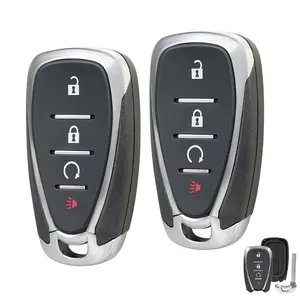 2x Remote Key Fob Shell Case Cover Replacement For 2016 2017 2018 2019 2020 2021 Chevrolet  Sonic Trax Bolt Equinox Volt Uncut Blade 4 Button