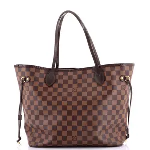 Pre-owned Louis Vuitton Canvas Coated Tote Bags REBAG Neverfull NM Tote Damier GM by Rebag