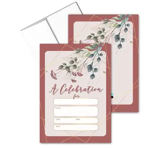 Stonehouse Collection | You Are Invited Formal Fill-in Party Invitations With Envelopes | 25 Invites & Envelopes | Wedding, Baby Shower, Rehearsal Dinner, Birthday Party