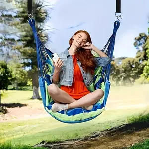 Portable Outdoor Hammock Chair, Durable Fabric Hanging Chair, Comfortable and Sturdy, Perfect for Outdoors and Courtyards