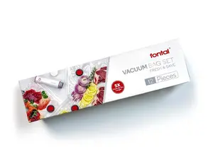 FONTAL Vacuum Food Sealer Bags 12 Pack (Size: 7.9" x 8.9" and 10.2" x 13.6" and 11.8" x 19.1")