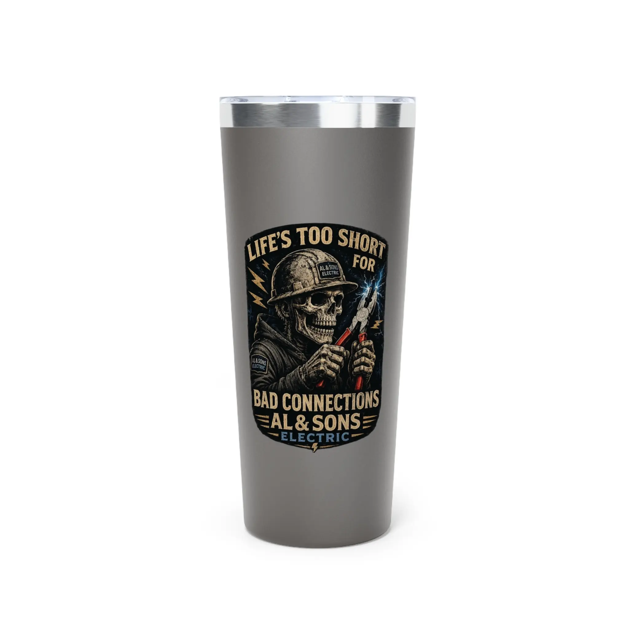 Al and Sons Copper Vacuum Insulated Tumbler, 22oz