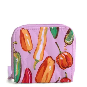 Vera Bradley Women's Outlet Ultralight Essential Small Zip-Around Wallet Spice It Up